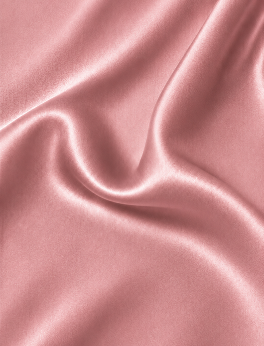 Drap Housse Rose Poudré en Soie de Mûrier