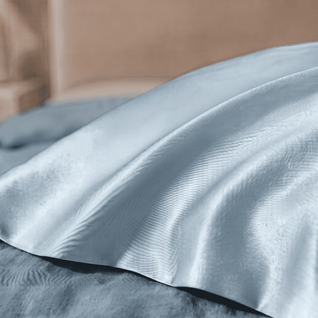 Taie d'Oreiller Bleu Nuit en Soie de Mûrier